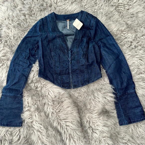 FREE PEOPLE Caroline 100% Cotton Top - Picture 6 of 8